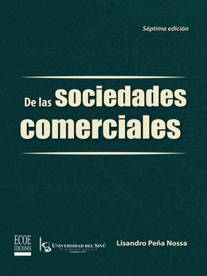 cover image of De las sociedades comerciales--7ma edición